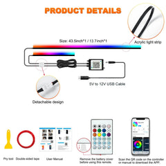 fixy-ambient-lighting-kit-contents-2 in 1 APP Remote