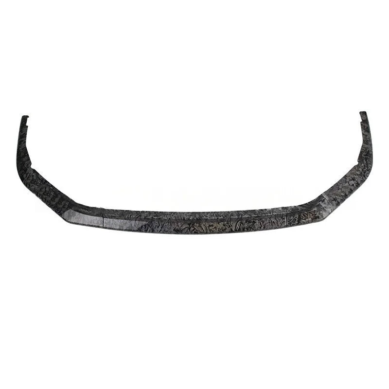 A curved black plastic automotive bumper trim piece with a textured, patterned design, shown against a plain white background.