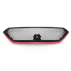Car grille with honeycomb pattern on a white background